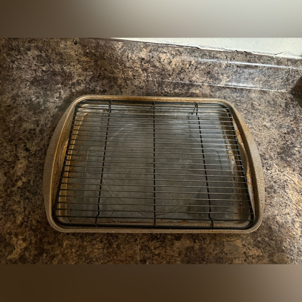 Non-Stick Baking Tray with Rack bacon pan